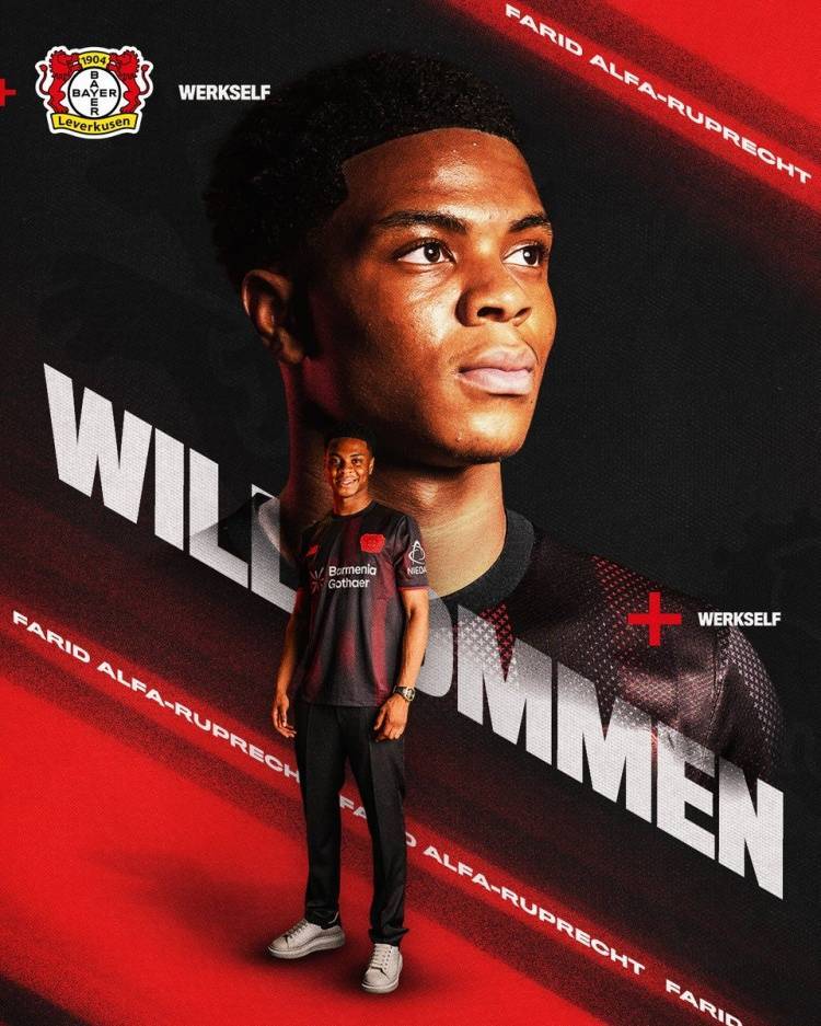 官方：曼城19岁边锋鲁普雷希特加盟勒沃库森，转会费总价500万镑